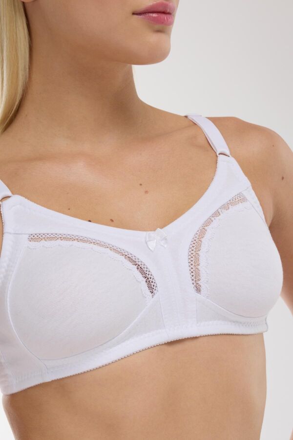 Ayyıldız 3662 Beyaz Toparlayıcı Penye Sütyen - 2
