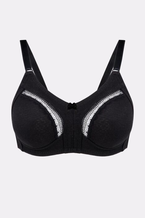 Ayyıldız 3662 Siyah Toparlayıcı Penye Sütyen - 4