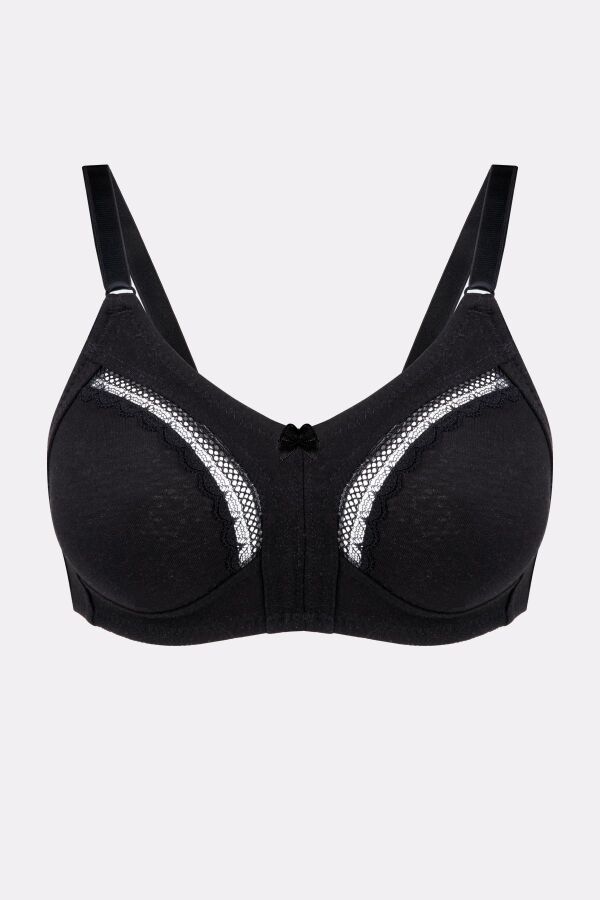 Ayyıldız 3662 Siyah Toparlayıcı Penye Sütyen - 4