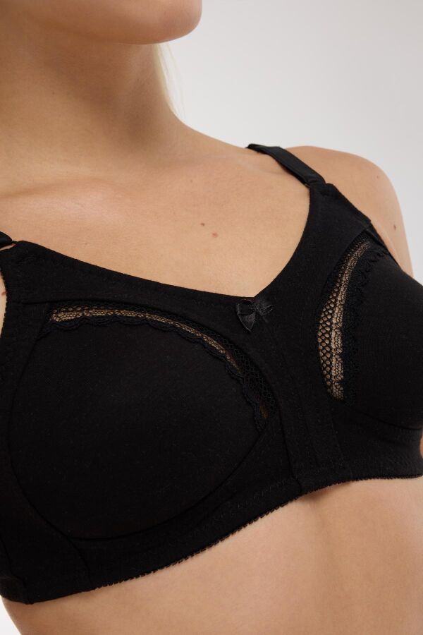 Ayyıldız 3662 Siyah Toparlayıcı Penye Sütyen - 2