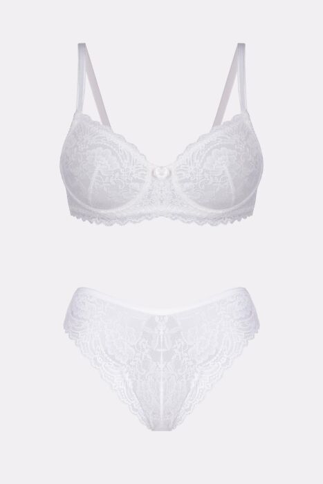 Ayyıldız 3663 Beyaz Sütyen Takım - 5