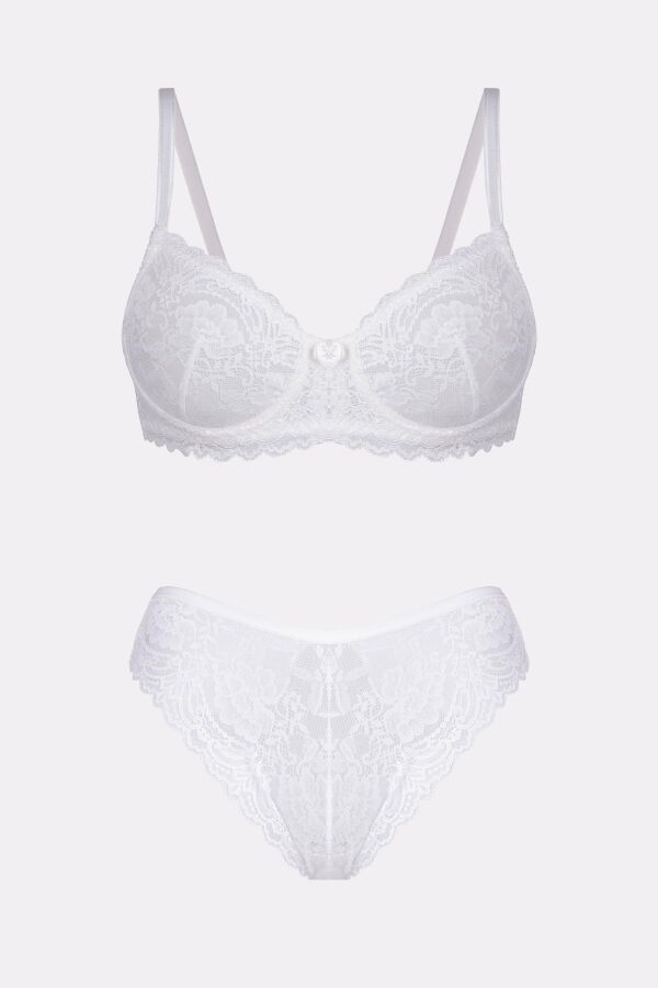 Ayyıldız 3663 Beyaz Sütyen Takım - 5