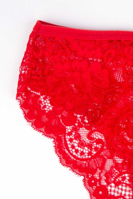 Ayyıldız 3663 Kırmızı Sütyen Takım - 6