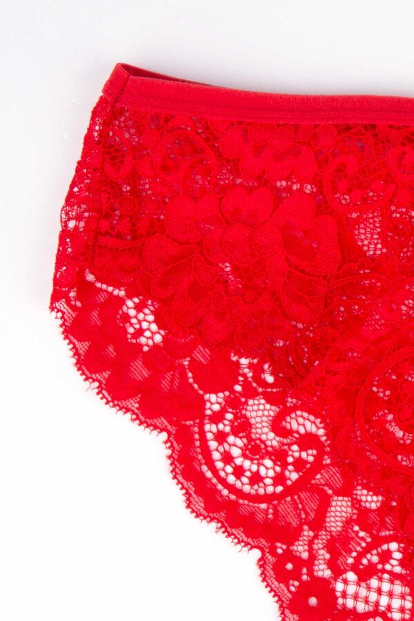 Ayyıldız 3663 Kırmızı Sütyen Takım - 6