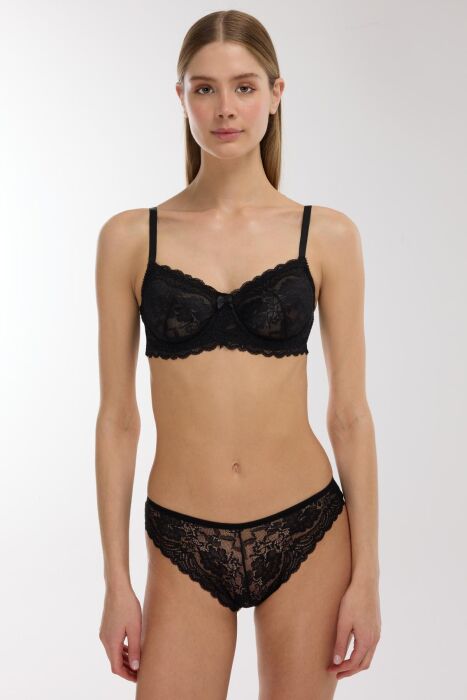 Ayyıldız 3663 Siyah Sütyen Takım - AYYILDIZ