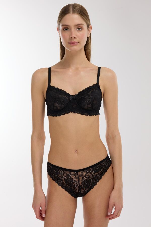 Ayyıldız 3663 Siyah Sütyen Takım - 1