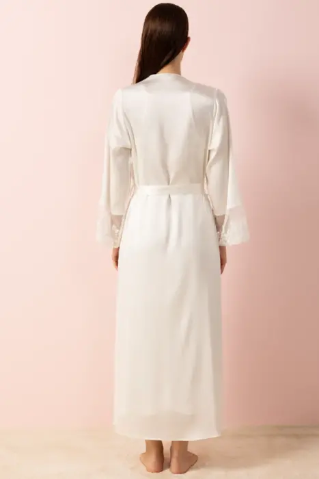 Ayyıldız 3803 Ekru Gecelik Sabahlık Takım - 6