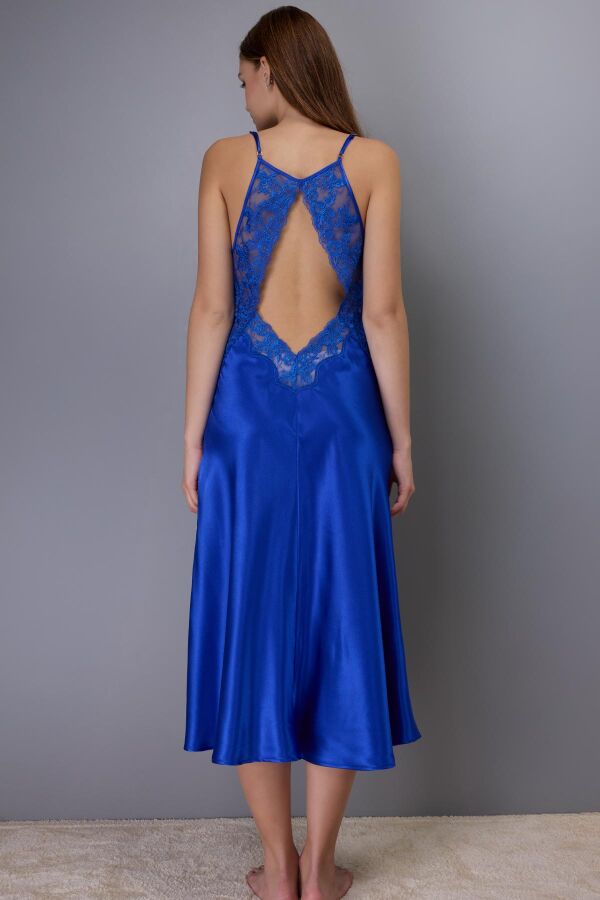 Ayyıldız 3803 Saks Gecelik Sabahlık Takım - 4