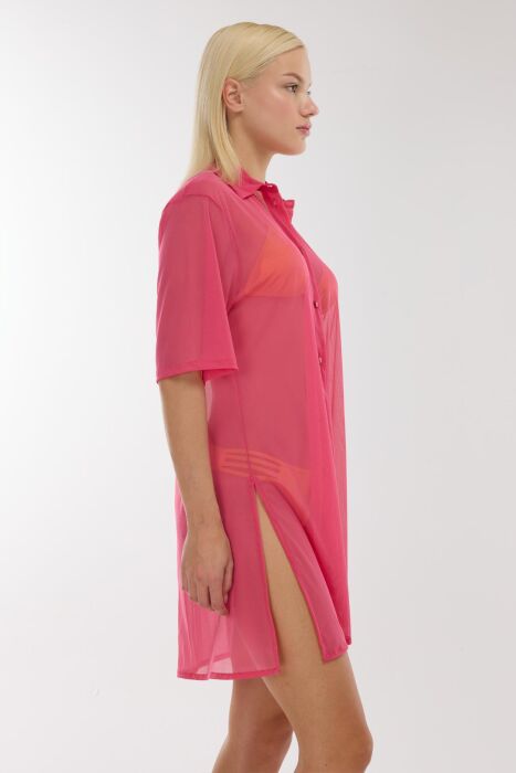 Ayyıldız 3812 Gül Kurusu Plaj Elbisesi - AYYILDIZ (1)