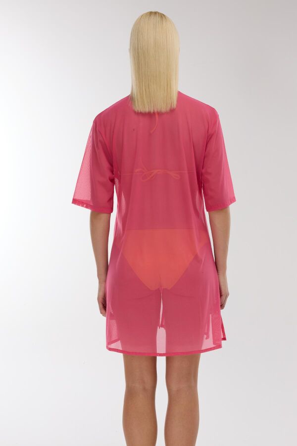 Ayyıldız 3812 Gül Kurusu Plaj Elbisesi - 3