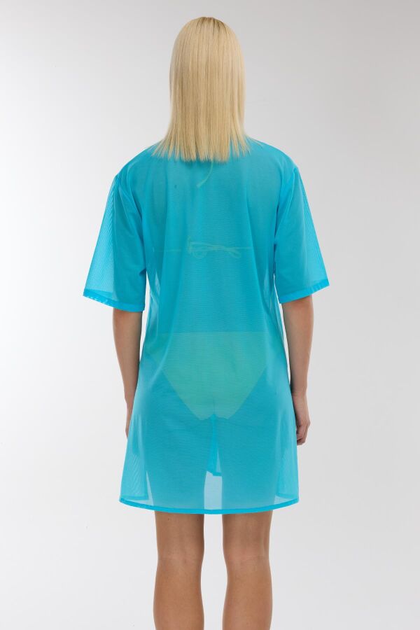 Ayyıldız 3812 Turkuaz Plaj Elbisesi - 3