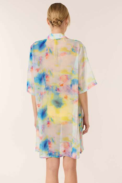 Ayyıldız 3857 Sarı Plaj Elbisesi - 2