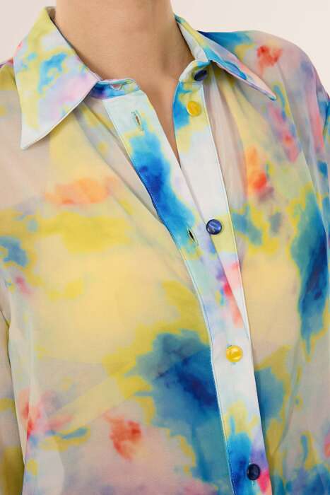 Ayyıldız 3857 Sarı Plaj Elbisesi - 3