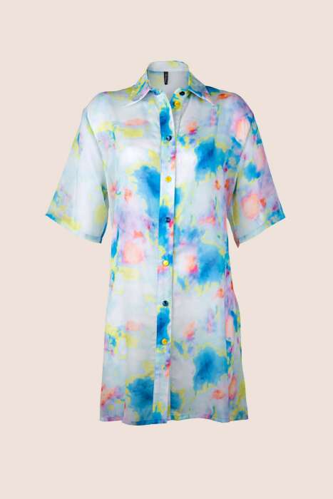 Ayyıldız 3857 Sarı Plaj Elbisesi - 4