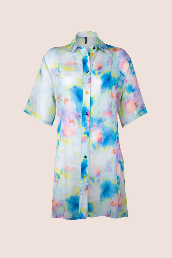 Ayyıldız 3857 Sarı Plaj Elbisesi - 4