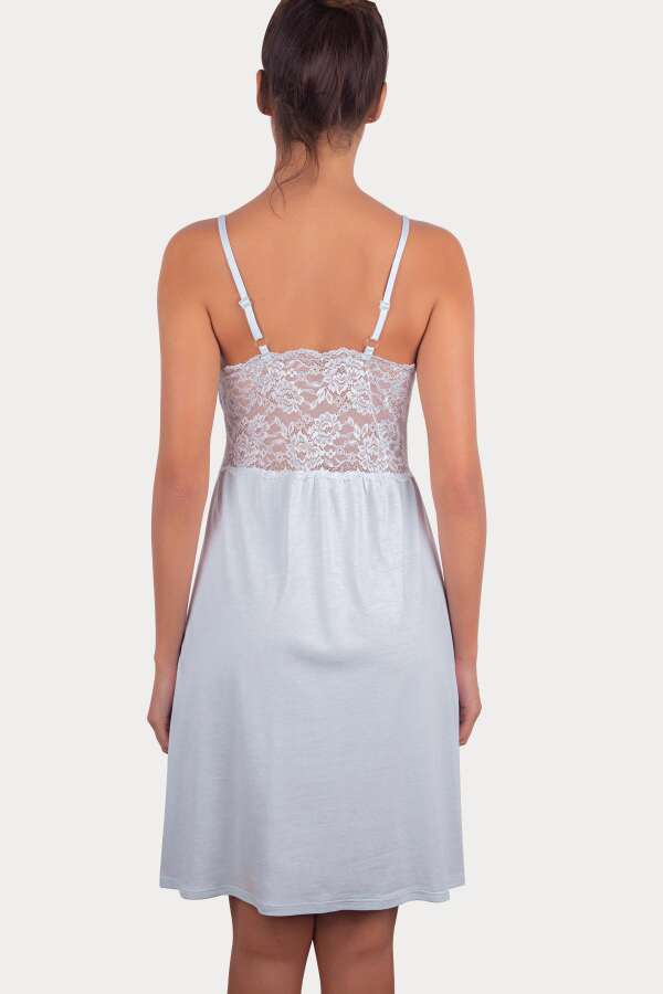 Ayyıldız 3935 Mavi Gecelik Sabahlık Takım - 3