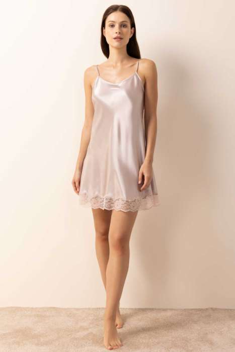 Ayyıldız 3981 Pudra Kimono Sabahlık Gecelik Takım - 3