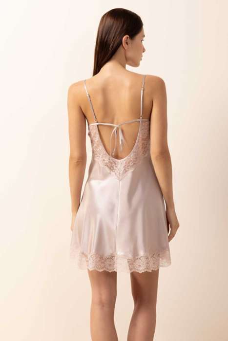 Ayyıldız 3981 Pudra Kimono Sabahlık Gecelik Takım - 4