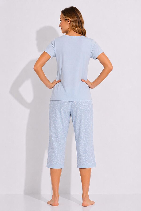 Ayyıldız 4010 Mavi Kapri Pijama Takımı - 2