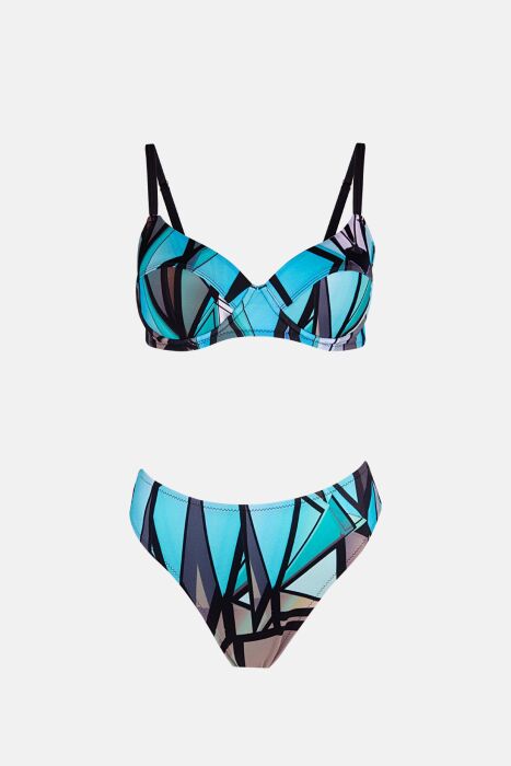 Ayyıldız 40218 Turkuaz Toparlayıcı Bikini Takımı - 4