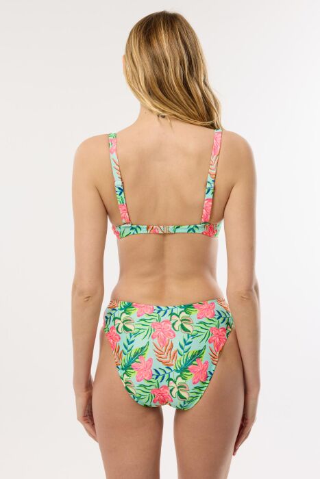 Ayyıldız 40628 Yeşil Desenli Toparlayıcı Bikini Takımı - 2