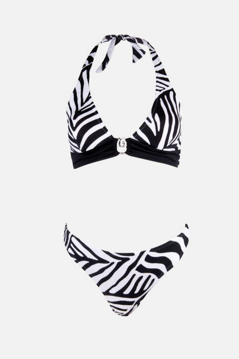Ayyıldız 40664 Siyah Beyaz Bikini Takımı - 3