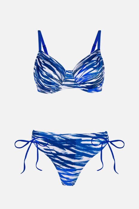 Ayyıldız 40665 Saks Beyaz Toparlayıcı Bikini Takımı - 5