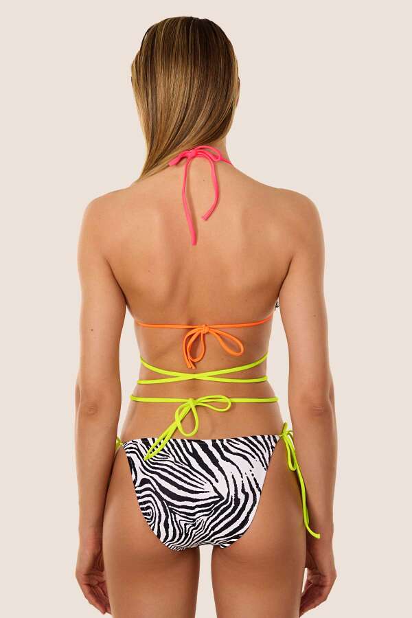 Ayyıldız 40712 Siyah Beyaz Bikini Takımı - 2