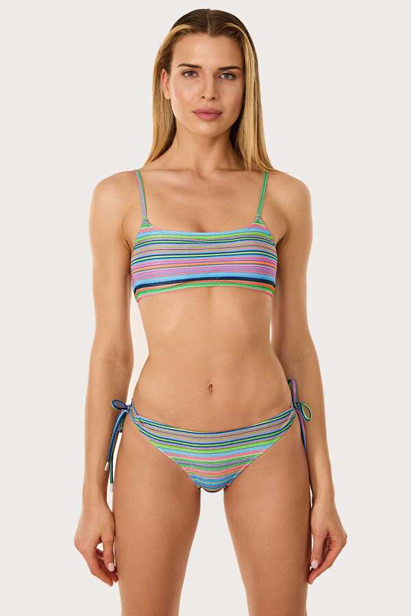 Ayyıldız 40734 Yeşil Simli Bikini Takımı - 1