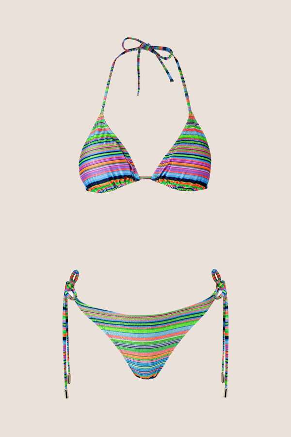 Ayyıldız 40735 Yeşil Simli Bikini Takımı - 5