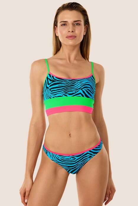 Ayyıldız 40736 Mavi Atlet Bikini Takımı - 1