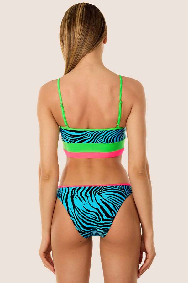 Ayyıldız 40736 Mavi Atlet Bikini Takımı - 2