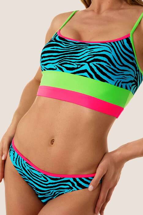 Ayyıldız 40736 Mavi Atlet Bikini Takımı - 3