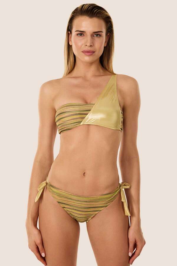 Ayyıldız 40741 Gold Simli Bikini Takımı. 1