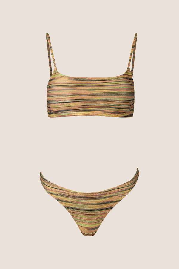 Ayyıldız 40742 Gold Simli Bikini Takımı - 4