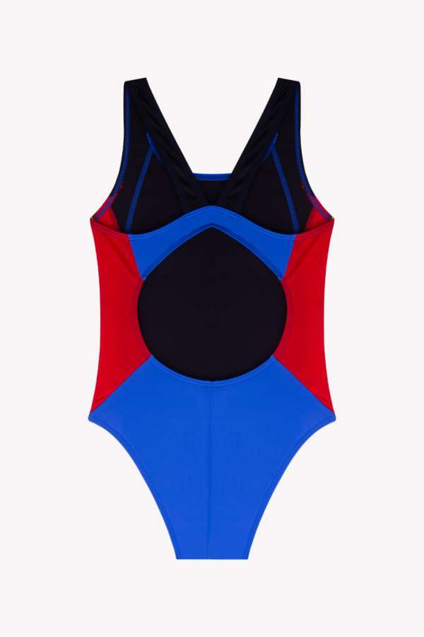 Ayyıldız 41804 Saks Kırmızı Kız Çocuk Yüzücü Mayosu - 2