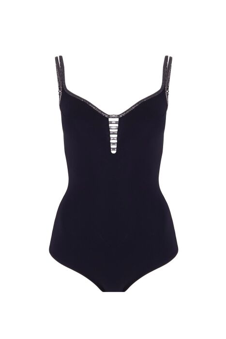 Ayyıldız 4222 Siyah Gümüş Balkonet Mayo - 4