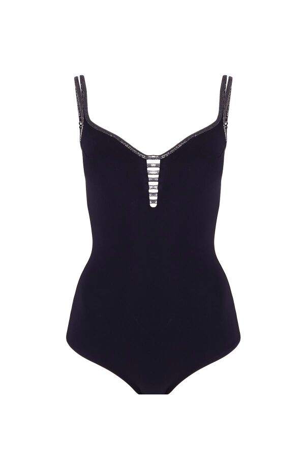 Ayyıldız 4222 Siyah Gümüş Balkonet Mayo - 4