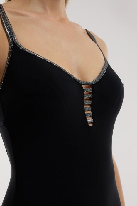 Ayyıldız 4222 Siyah Gümüş Balkonet Mayo - 2