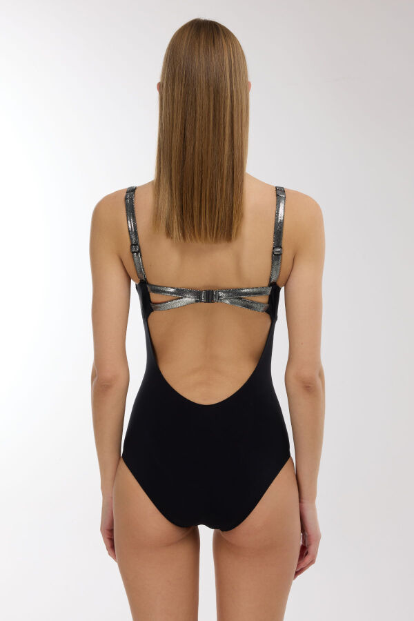 Ayyıldız 4222 Siyah Gümüş Balkonet Mayo - 3