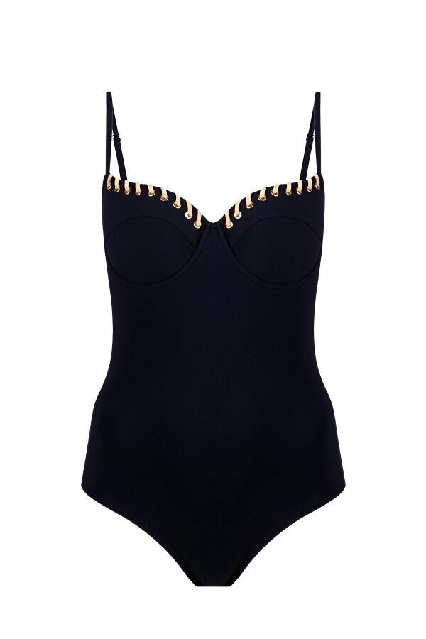 Ayyıldız 4224 Siyah Gold Balkonet Mayo - 4