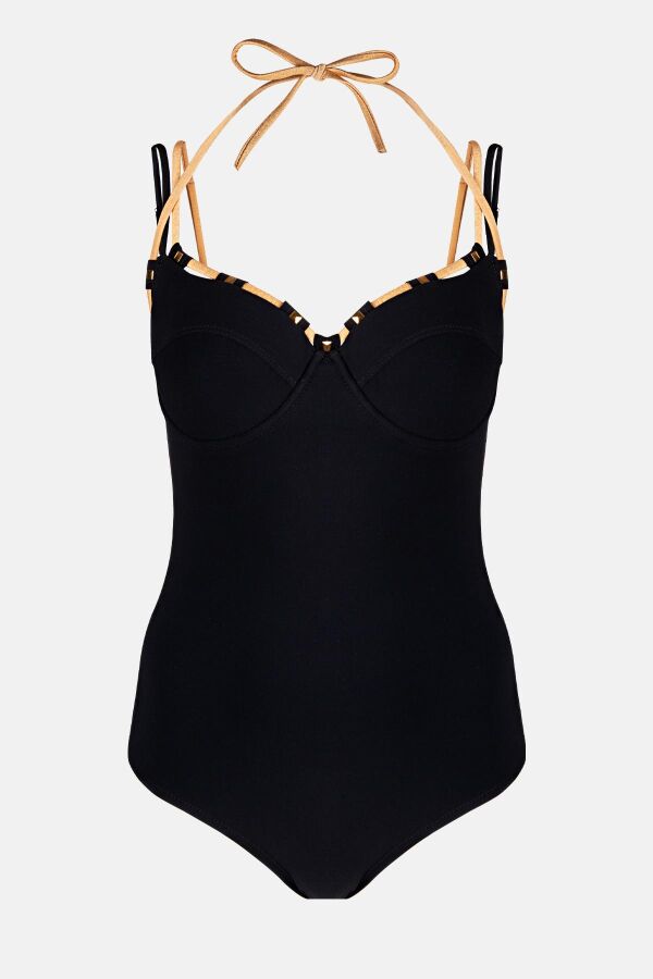 Ayyıldız 4229 Siyah Gold Balkonet Mayo - 4