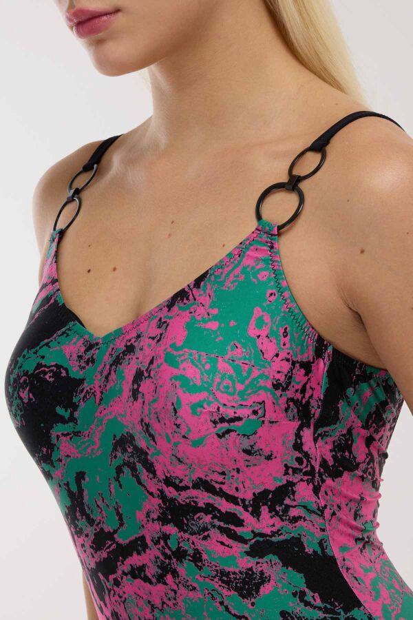 Ayyıldız 4300 Yeşil Pembe Toparlayıcı Mayo - 2