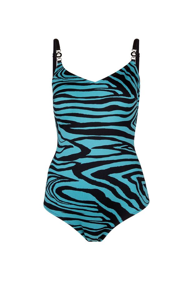 Ayyıldız 4300 Siyah Yeşil V Yaka Toparlayıcı Mayo - 4