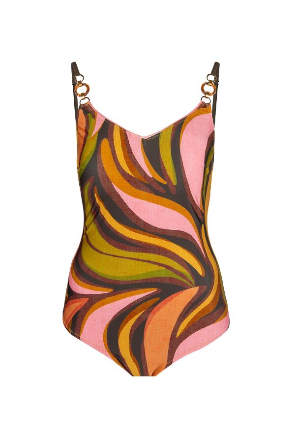 Ayyıldız 4300 Yeşil Kahverengi V Yaka Toparlayıcı Mayo - 4