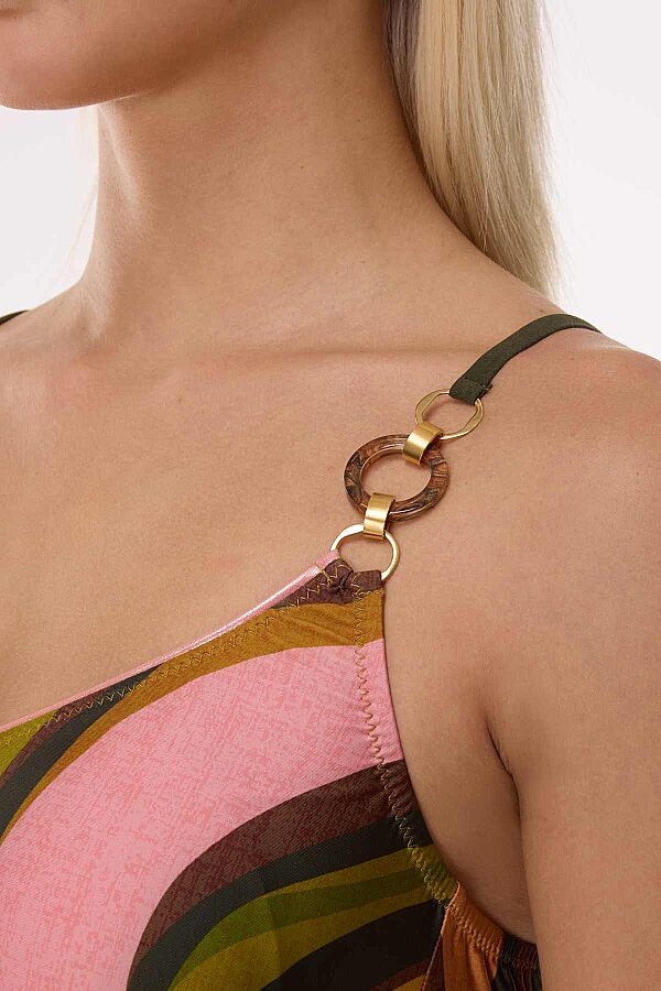 Ayyıldız 4300 Yeşil Kahverengi V Yaka Toparlayıcı Mayo - 2