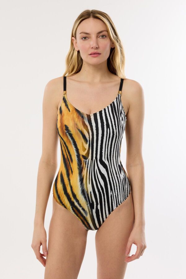 Ayyıldız 4303 Kaplan Desenli Toparlayıcı Mayo - 1