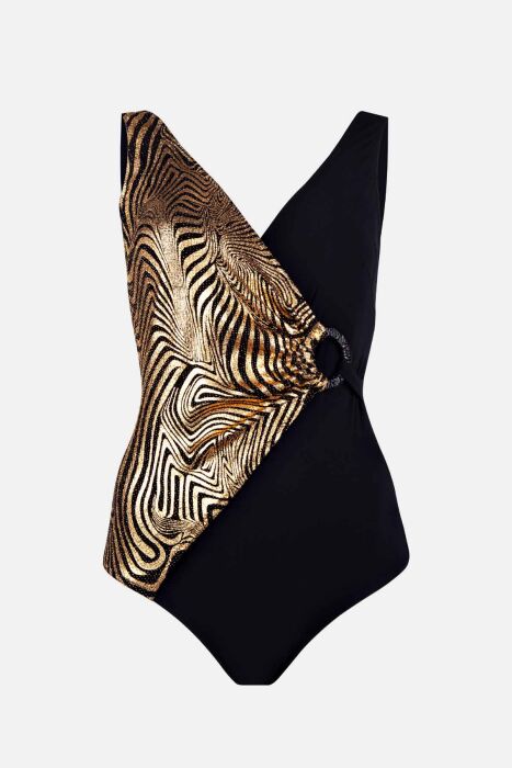 Ayyıldız 4306 Gold Yaldız Desenli Toparlayıcı Mayo - 4