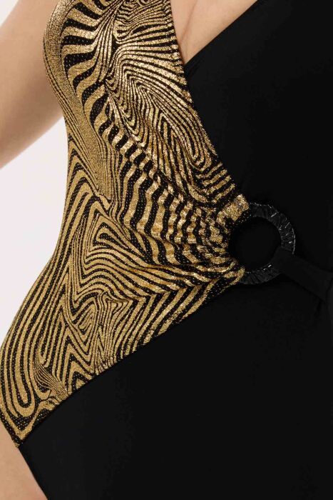 Ayyıldız 4306 Gold Yaldız Desenli Toparlayıcı Mayo - 3