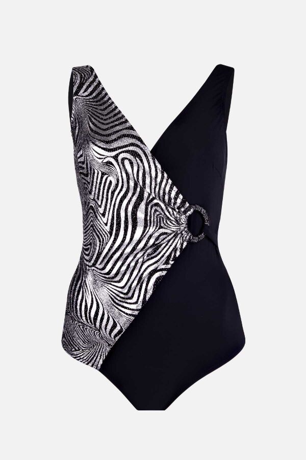 Ayyıldız 4306 Gümüş Yaldız Desenli Toparlayıcı Mayo - 4